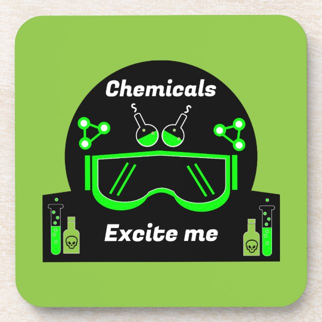 Posavasos Graciosos regalos de Ingeniero Químico (Frente)