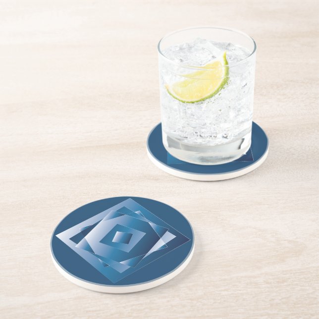 Posavasos gradiente azul 1 (Lado)