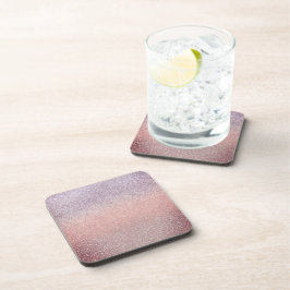 Posavasos Gradiente Brillo Falso Rosa Brillante 