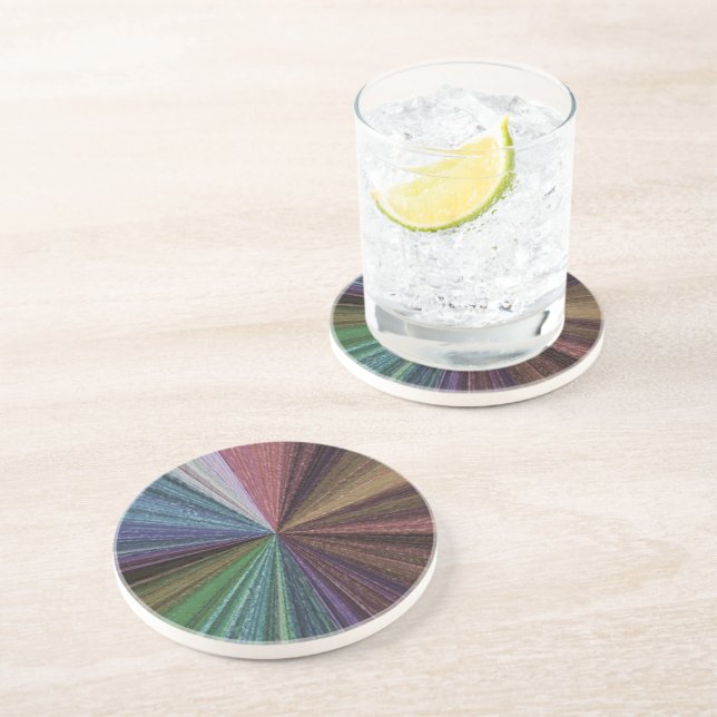 Posavasos Gradiente circular Arcoiris terrestre (Lado)