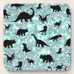 Posavasos gradiente de ballena de tiburón de silueta Sparkle