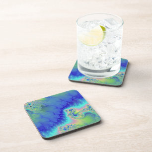 Posavasos Gradiente fractal de línea costera