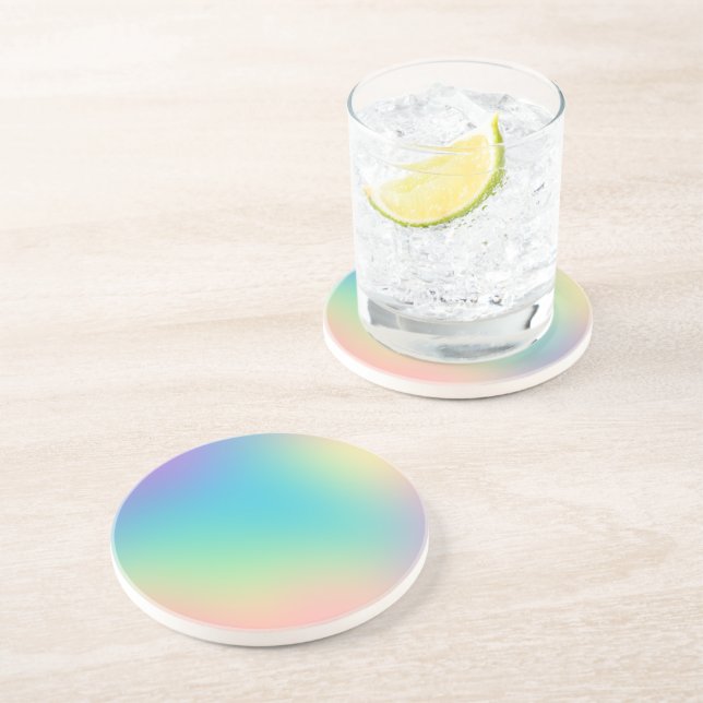 Posavasos Gradiente grandioso del arcoiris (Lado)