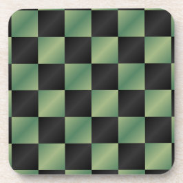 Posavasos Gradiente negro verde oliva moderno controlado