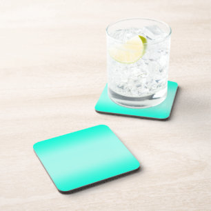Posavasos Gradiente verde moderno Patrón de naturaleza acuar
