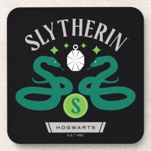 Posavasos Gráfica de bloqueo de serpiente doble SLYTHERIN™ H