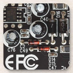 Posavasos Gráfica del tablero del circuito Quirky Geeks