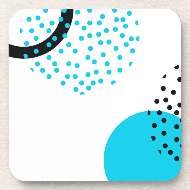 Posavasos Gráfico circular urbano moderno, simple, moderno (Frente)