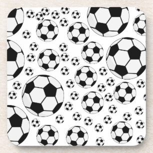 Posavasos Gráfico clásico de balón de fútbol para fanáticos 