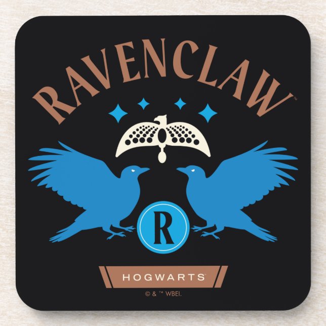 Posavasos Gráfico de Diadem de doble águila RAVENCLAW™ House (Frente)
