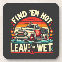 Gráfico de la puesta de sol del camión de bomberos