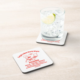 Posavasos Gràfico detallado personalizado de restaurante de