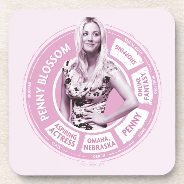 Posavasos Gráfico informativo Penny Blossom (Frente)