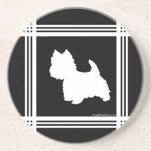 Posavasos Gráfico negro