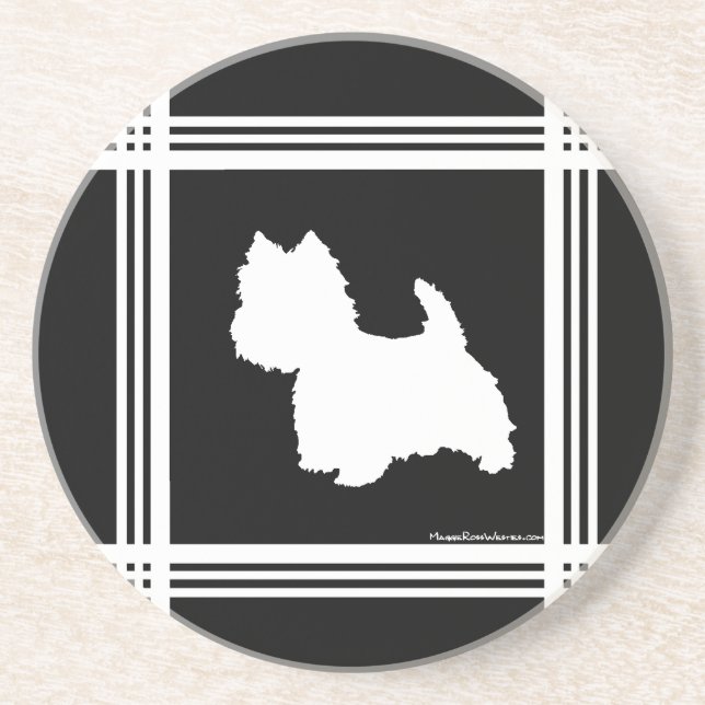 Posavasos Gráfico negro (Frente)