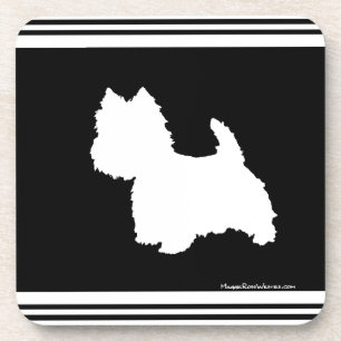 Posavasos Gráfico Negro