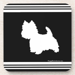 Posavasos Gráfico Negro