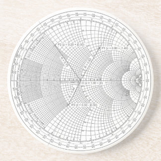 Posavasos Gráfico Smith del ingeniero de electrónica