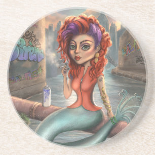 Posavasos Grafitti Mermaid
