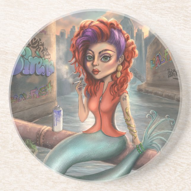Posavasos Grafitti Mermaid (Frente)