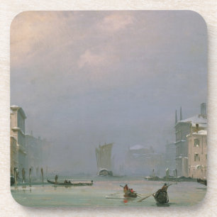 Posavasos Gran Canal con la nieve y el hielo, 1849