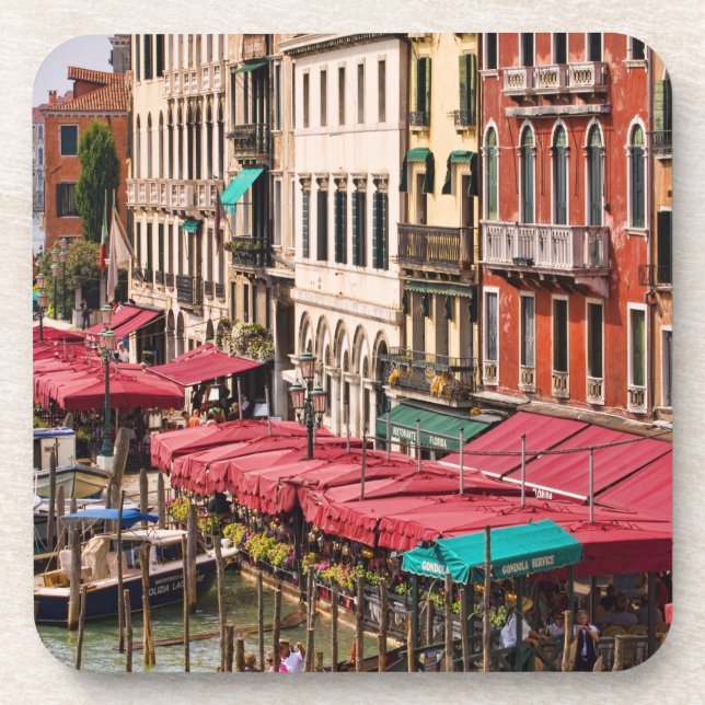 Posavasos Gran Canal de Venecia Italia con góndola (Frente)