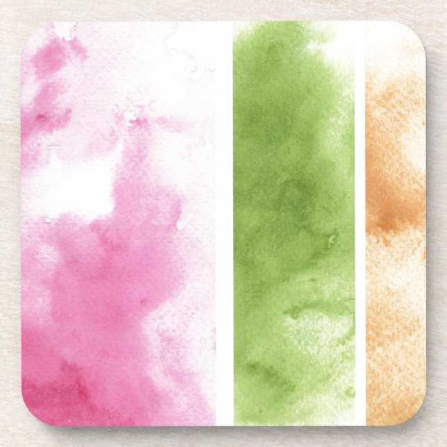 Posavasos gran fondo de la acuarela - pinturas 6 de la (Frente)