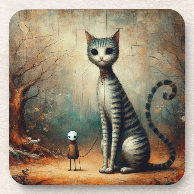 Posavasos Gran gato (Frente)