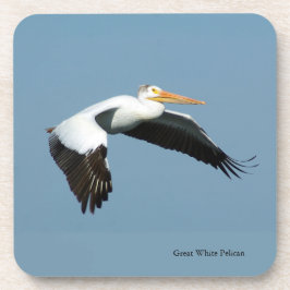 Posavasos Gran juego Pelícano Blanco de 6 gallos de plástico