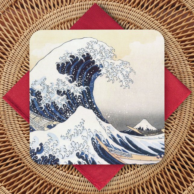 Posavasos Gran ola de Kanagawa Hokusai (Subido por el creador)