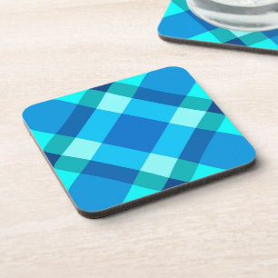 Posavasos Gran Placa Moderna, Azul cobalto, Aqua y Turquesa