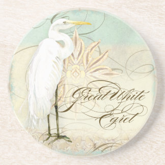 Posavasos Gran Playa Costera de Egret - Casas Decoradoras