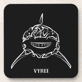 Posavasos Gran tiburón blanco y negro tribal