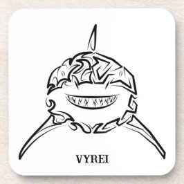 Posavasos Gran tiburón blanco y negro tribal