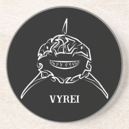 Posavasos Gran tiburón blanco y negro tribal