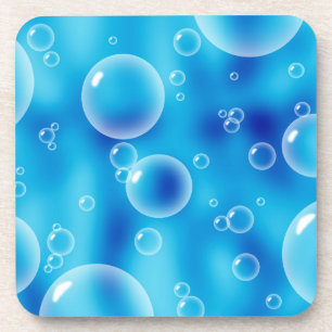 Posavasos Grandes burbujas azules