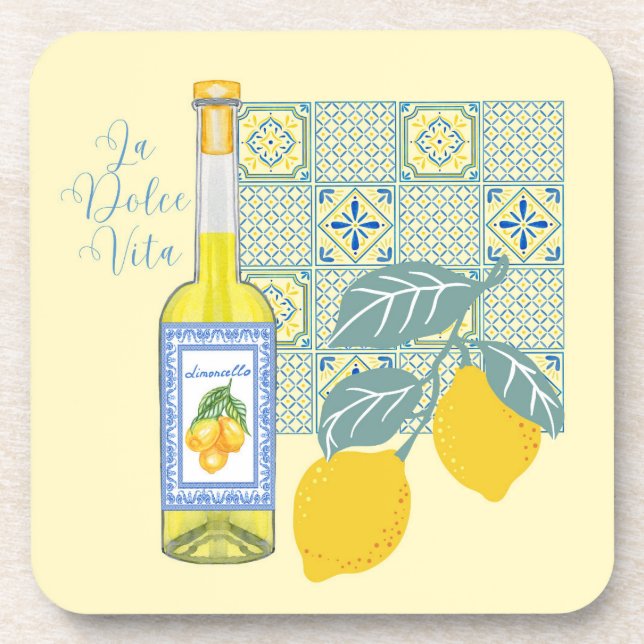 Posavasos Granja de limones retro (Frente)