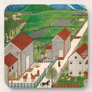 Posavasos Granja del valle de Mahatango, fin del siglo XIX
