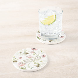 Posavasos Granja dulce Granja Familia Nombre amapola, flores