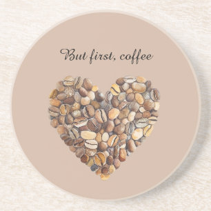 Posavasos Granos de Café Corazón 