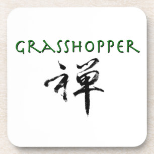 Posavasos Grasshopper con símbolo "Zen"