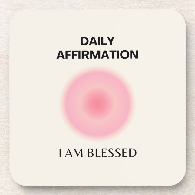 Posavasos Gratitud Daily Affirmation Positive Spiritual (Frente)