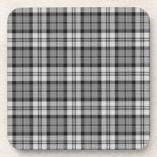 Posavasos Gray Blackwatch Tartan Plaid Design