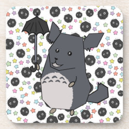 Posavasos Gray Chinchilla Pastel Candy Stars