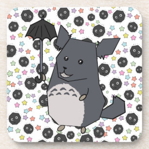 Posavasos Gray Chinchilla Pastel Candy Stars