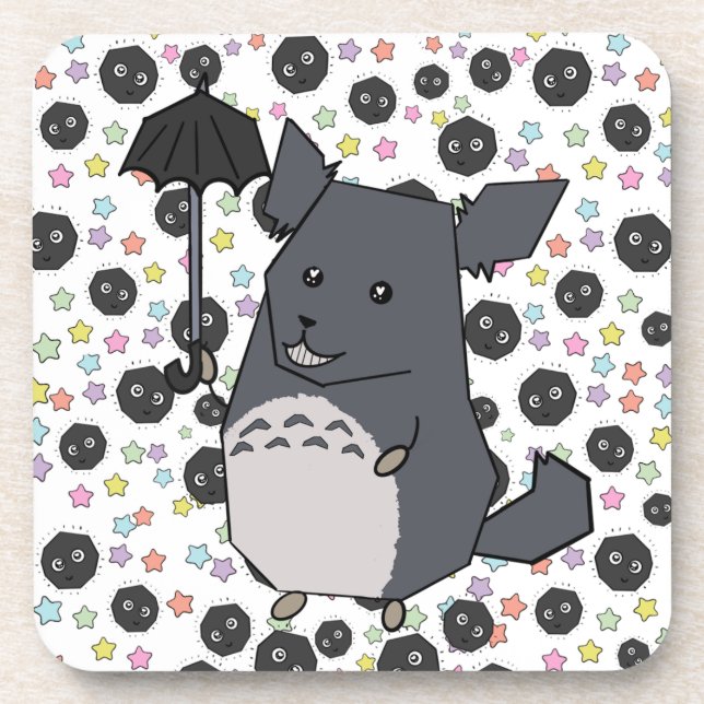 Posavasos Gray Chinchilla Pastel Candy Stars (Frente)