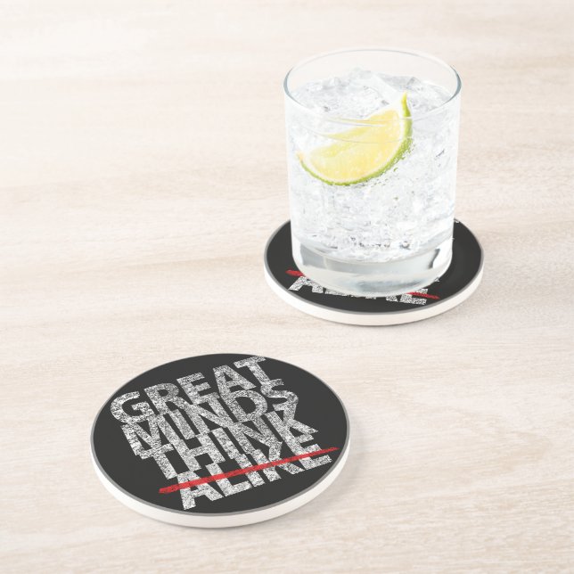 Posavasos Great Minds Think (Lado)