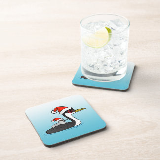 Posavasos Grebe Occidental Birdorable Santa