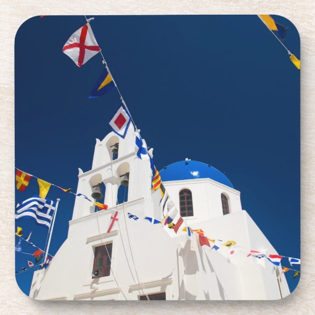 Posavasos Grecia e isla griega de Santorini ciudad de Oia 4 (Frente)