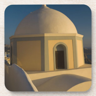 Posavasos Grecia e isla griega de Santorini pueblo de 2